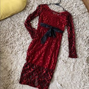 Shear Midi Formal Dress